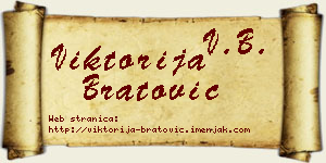 Viktorija Bratović vizit kartica